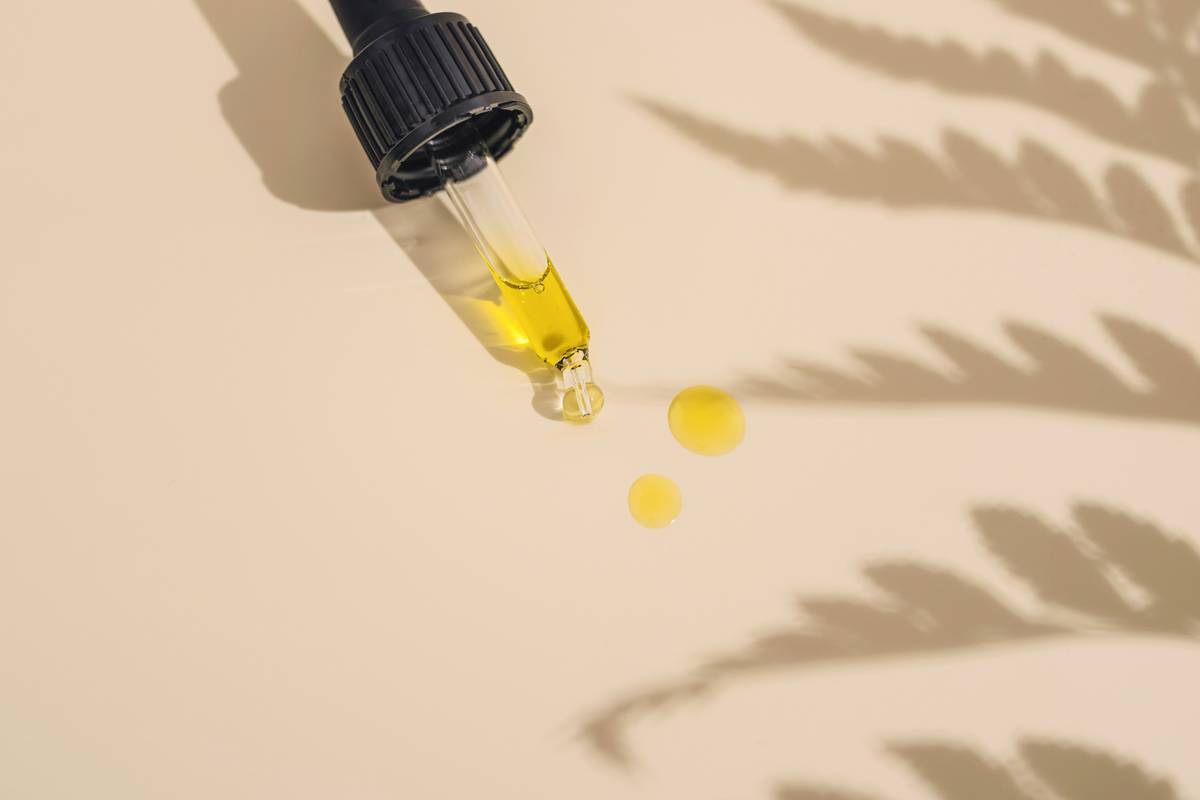 Close-up of moisturizing oil skincare routine oily skin showing non-greasy finish on combination skin